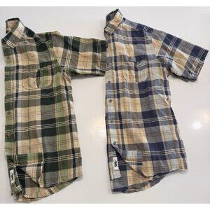 Mountain Khakis Lot Of 2 100% Cotton Camp Shirt Size Medium Casual Outdoor